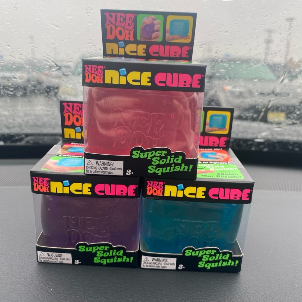 Schylling NEE DOH Nice Cube Squishy Sensory Toy ~ 3 Colors (1 Cube purchase) NWT
